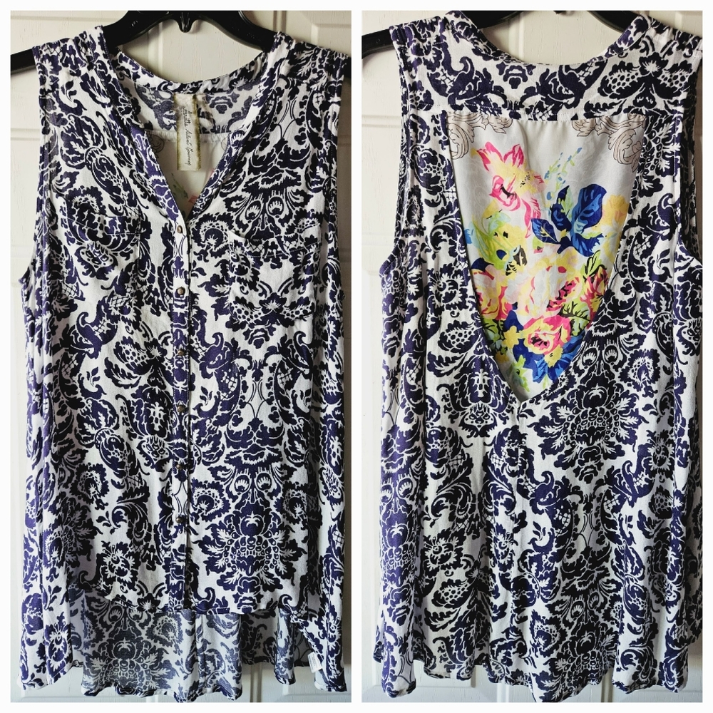 ARATTA Silent Journey Sleevless Paisley Print Blouse - Large